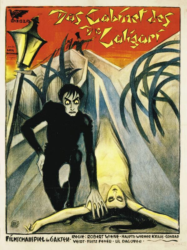 El gabinete del doctor Caligari poster original 1914
