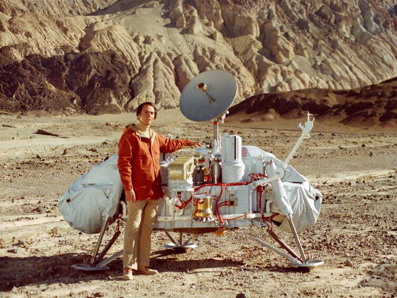 Carl Sagan con el proyecto SETI