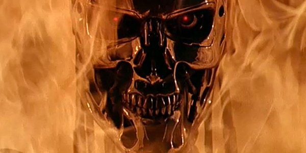 Terminator, 1984 dirigida por James Cameron. Productoras Hemdale Film, Cinema 84, Euro Film Funding y Pacific Western / Distibuida por Metro-Goldwyn-Mayer y Orion Pictures Corporation.